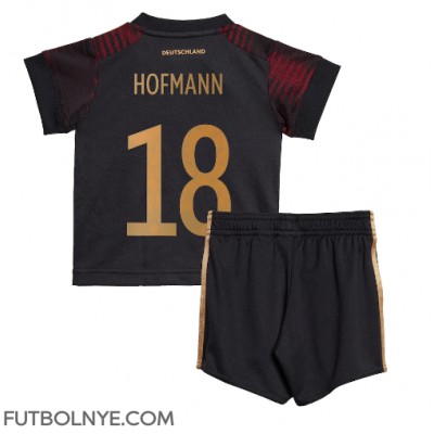 Camiseta Alemania Jonas Hofmann #18 Visitante Equipación para niños Mundial 2022 manga corta (+ pantalones cortos)